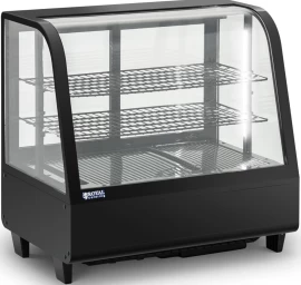 Stiklinė Trijų Lygių šaldymo Vitrina 100 L - Juoda