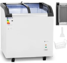 Stiklinis šaldiklis šaldytiems Maisto Produktams 180 L 180 W