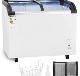 Stiklinis šaldiklis šaldytiems Maisto Produktams 273 L 198 W