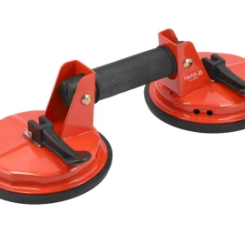 Stiklo kėliklis dvigubas | prisiurbtukas | 2 x Ø 150 mm (YT-37238)