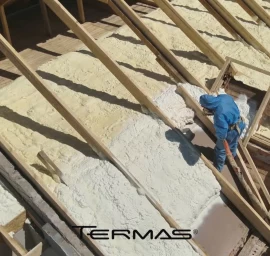 Stogo šiltinimas poliuretano putomis