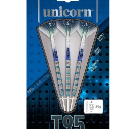 Strėlytės UNICORN T95 CORE XL BLUE TYPE 1 - 95% TUNGSTEN STEEL TIP DARTS