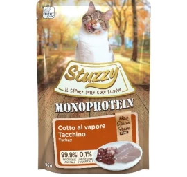 STUZZY Monoprotein šlapias kačių maistas su kalakutiena, 85 g