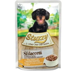 STUZZY Sfilaccetti Chicken with ham - wet dog food - 100g