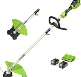 STYGINĖ ŽOLIAPJOVĖ Greenworks GD24X2TXK4X