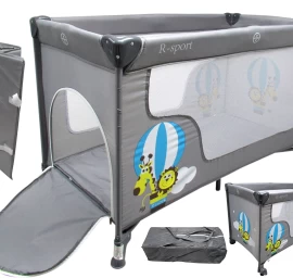 Sulankstoma Kelioninė Lovytė K2 Pilka R-sport Playpen