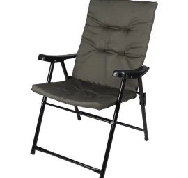 Sulankstoma Sodo Kėdė 59x66x45/90 Cm Su Pagalvėle Pilka