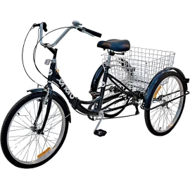Sulankstomas 3 Ratų Dviratis 24 Black Shimano 7-speed