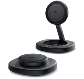 Sulankstomas Indukcinis 15 W įkroviklis Su 20 W Tinklo įkrovikliu Ir Usb-c Kabeliu - Juodas