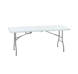 Sulankstomas lauko stalas HATIS, 152 x 70 x 74 cm, baltas