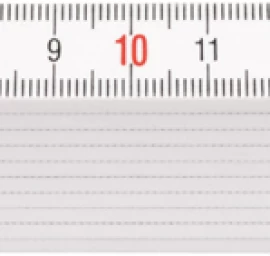 Sulankstomas metras baltas, ABS 1 m (15071)