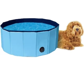 Sulankstomas Sodo Baseinas šunims 80x30cm Mėlynas Maxpro