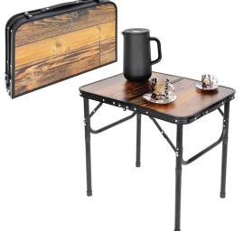 Sulankstomas Stovyklavimo Stalas 60x45x25-56cm Medinis