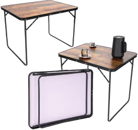 Sulankstomas Stovyklavimo Stalas 80x60x70cm Medinis