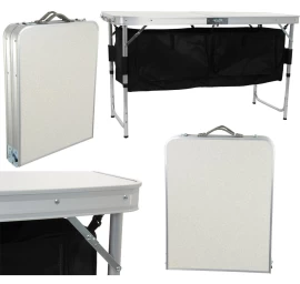 Sulankstomas Turistinis Stalas 120x47x70/62/54cm Su Spinta 33x30x36cm
