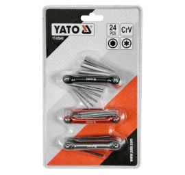 Sulankstomų HEX, INCH, TORX raktų rinkinys 24vnt.