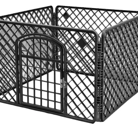 šunų Voljeras 90x90x60cm Juodas