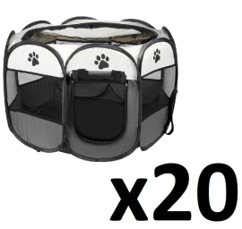 šunų/kačių Aptvaras 74x74x43cm - Pilkas X 20