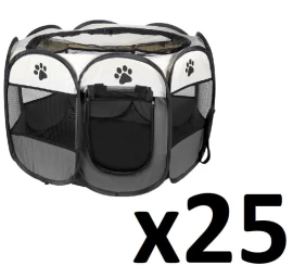 šunų/kačių Aptvaras 91x91x58cm - Pilkas X 25