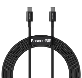 superior Usb-c - Usb-c Greitojo įkrovimo Kabelis 100w 5a 2 M - Juodas