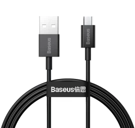 superior Usb Microusb Greitojo įkrovimo Kabelis 2a 1 M Juodas
