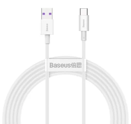 superior Usb - Usb-c 66w 6a 2 M Kabelis - Baltas