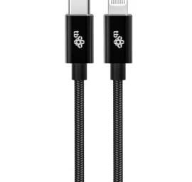 TB MFi Ligtning - USB C Cable 1m. black