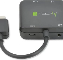 Techly 026500 2x Hdmi - S/pdif Toslink - Jack 3,5 Mm Adapteris