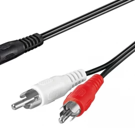 Techly 500183 1,5 M /s2x Rca (l/r) 1x Lizdas 3,5 Mm