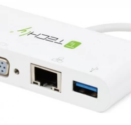 Techly Iadap Usb31-dock2 Usb-c į Vga/rj45/usb-a/usb-c Pd Adapteris