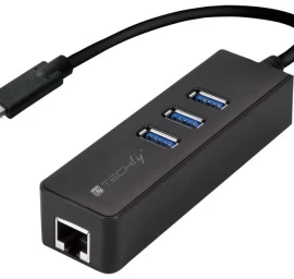 Techly Idata Usb šakotuvas Usb-etgiga-3c2