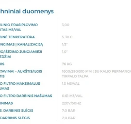 Automatiniai geležies šalinimo filtras AUTOTROL IR-13T