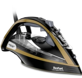 Tefal FV9865E0 iron Dry &amp; Steam iron Durilium Autoclean soleplate 3000 W Black, Gold