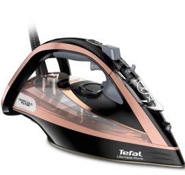 Tefal Ultimate Pure FV9845 iron Dry &amp; Steam iron Durilium Autoclean soleplate 3200 W Black, Copper