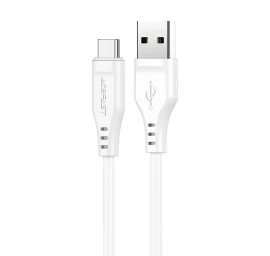 Telefono Kabelis Usb - Usb-c 3a 1,2 M, Baltas
