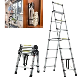 Teleskopinės Kopėčios 2m x 2,3m