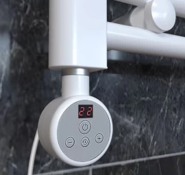 Tenas Ecoradco SUN DIGITAL 300 W baltas su laidu, ekranėliu, termostatu