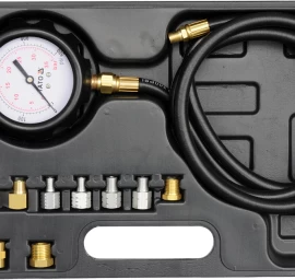 Tepalo slėgio matuoklis | su adapteriais | 0-500 PSI/0-35 Bar | 12 vnt. (YT-73030)