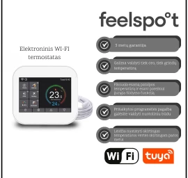 Termoreguliatorius Feelspot WI-FI baltas