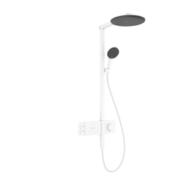 Termostatinė dušo sistema Hansgrohe Raindance Alive S 300 2jet su ShowerSelect Comfort, balta matinė, 24595700