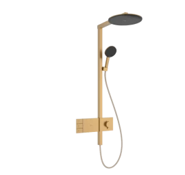 Termostatinė dušo sistema Hansgrohe Raindance Alive S 300 2jet su ShowerSelect Comfort, šlifuota bronza, 24595140