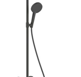 Termostatinė dušo sistema Hansgrohe Raindance Alive S Puro 300 1jet EcoSmart su Ecostat Element, šlifuotas juodas chromas, 24593340