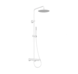Termostatinė dušo sistema Ravak Spring balta matinė X070579