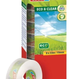 Tesa, Eco &amp; Amp; Skaidri Lipni Juosta 19 Mm X 33 M, 8 Vnt. (vokietijos Produktai).