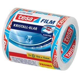 Tesa, Skaidri Juosta 15 Mm X 10 M, 3 Vnt. (vokietijos Produktai).
