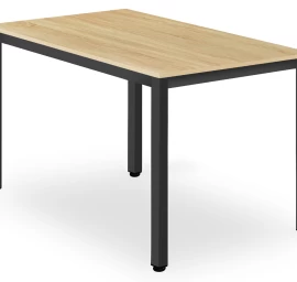 Tessa Stalas 120 Cm X 60 Cm - ąžuolinis / Juodos Kojos