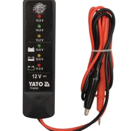 Testeris akumuliatoriaus įkrovai tikrinti skaitmeninis YATO YT-83101, 12V
