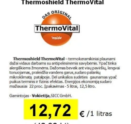 Šilumą taupantys dažai Thermoshield Thermo Vital