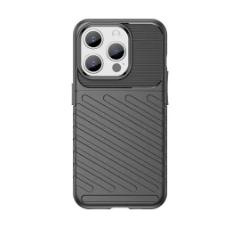 Thunder Case Iphone 15 Pro šarvuotas Dėklas - Juodas