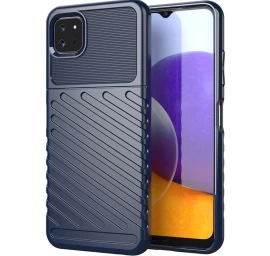 thunder Case Lankstus šarvuotas Dangtelis samsung Galaxy A22 5g Mėlynas